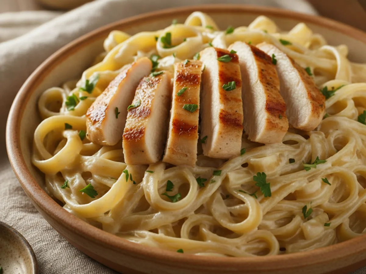 Chicken alfredo pasta