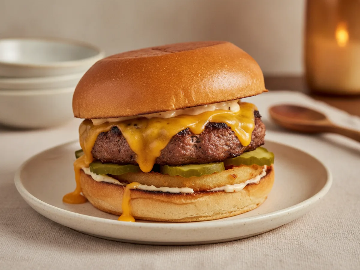 Turkey smash burger